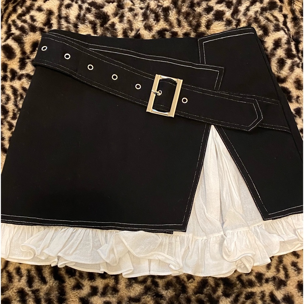 *SOLD* Stuck on Stupid Mary Jane Denim Skirt